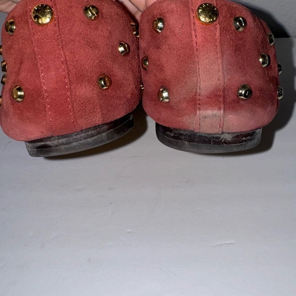 Michael Kors Ailee Studded Suede Pointed Toe Flats Cinnabar - Picture 9 of 12